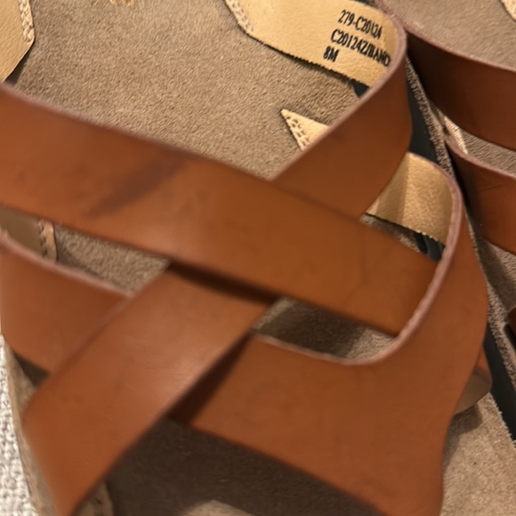 CLIFFS WHITE MOUNTAIN Womens Strappy Slip On Brown size US 8. EUC - Picture 9 of 10